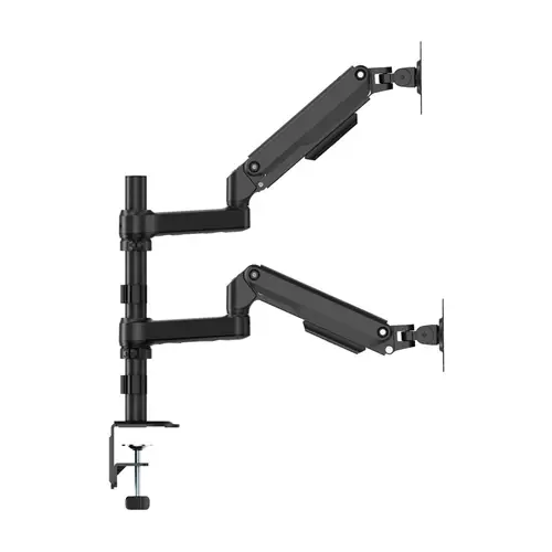 Soporte de Mesa Eco Contrapeso Giratorio e Inclinable Para Monitor/TV 9kg (3 Pivotes, 2 Brazos) de 17-32", Negro - Imagen 3