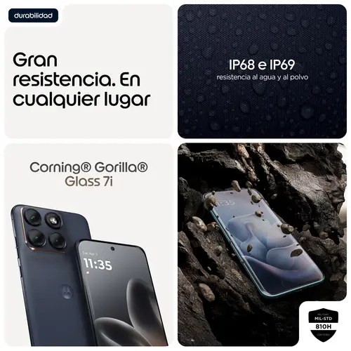 edge 70 fusion 17,2 cm (6.78") SIM doble Android 16.0 5G USB Tipo C 8 GB 256 GB 5200 mAh Negro - Imagen 9