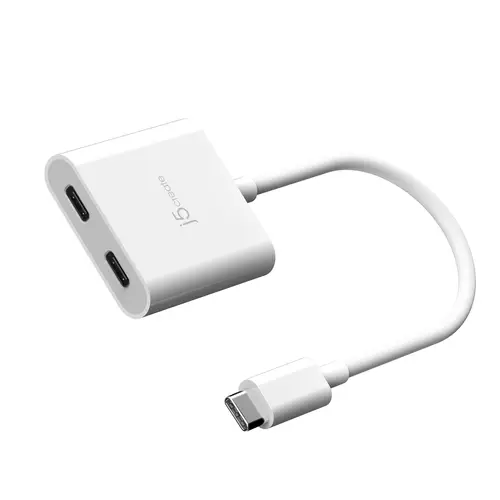 JCA164 0,1 m USB Tipo C Blanco - Imagen 1
