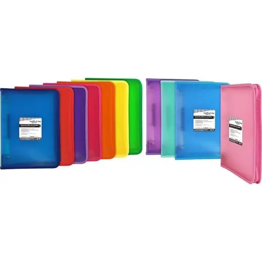 GRAFOPLÁS CARPETA ANILLAS 4X25MM CON CREMALLERA A4+ PP MULTILINE RAYADO VERTICAL AZUL - Pack de 2 unidades