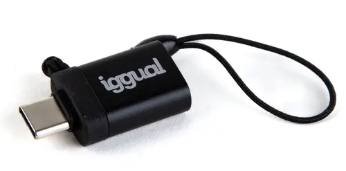 Adaptador USB OTG tipo c a USB-A 3.1 negro - Imagen 1
