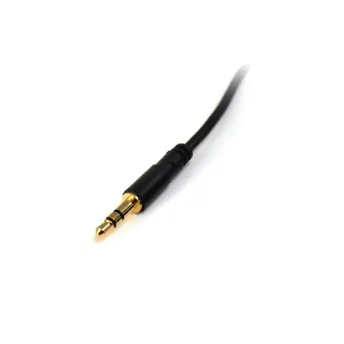 Cable de Audio Estéreo de 3,5mm Delgado de 1,8m - Cable de Audio Minijack Macho a Macho para Smartphone, Tablet o Reproductor MP3 - Imagen 2