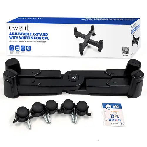 Soporte Ajustable en X con Ruedas para CPU - Imagen 2