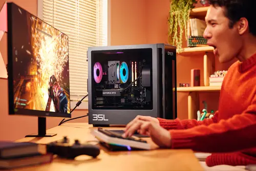 OMEN 35L Gaming Desktop GT16-0099ns PC Intel® Core i5 i5-14400F 32 GB DDR5-SDRAM NVIDIA GeForce RTX 5060 Ti Windows 11 Home Torre AI PC Negro - Imagen 1