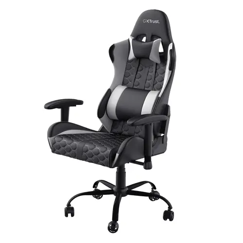 GXT 708W Resto Silla para videojuegos universal Negro, Blanco - Imagen 2