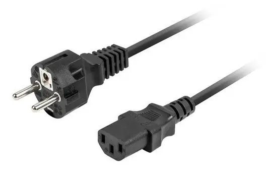 CA-C13C-14CC-0018-BK cable de transmisión Negro 1,8 m C13 acoplador CEE7/7