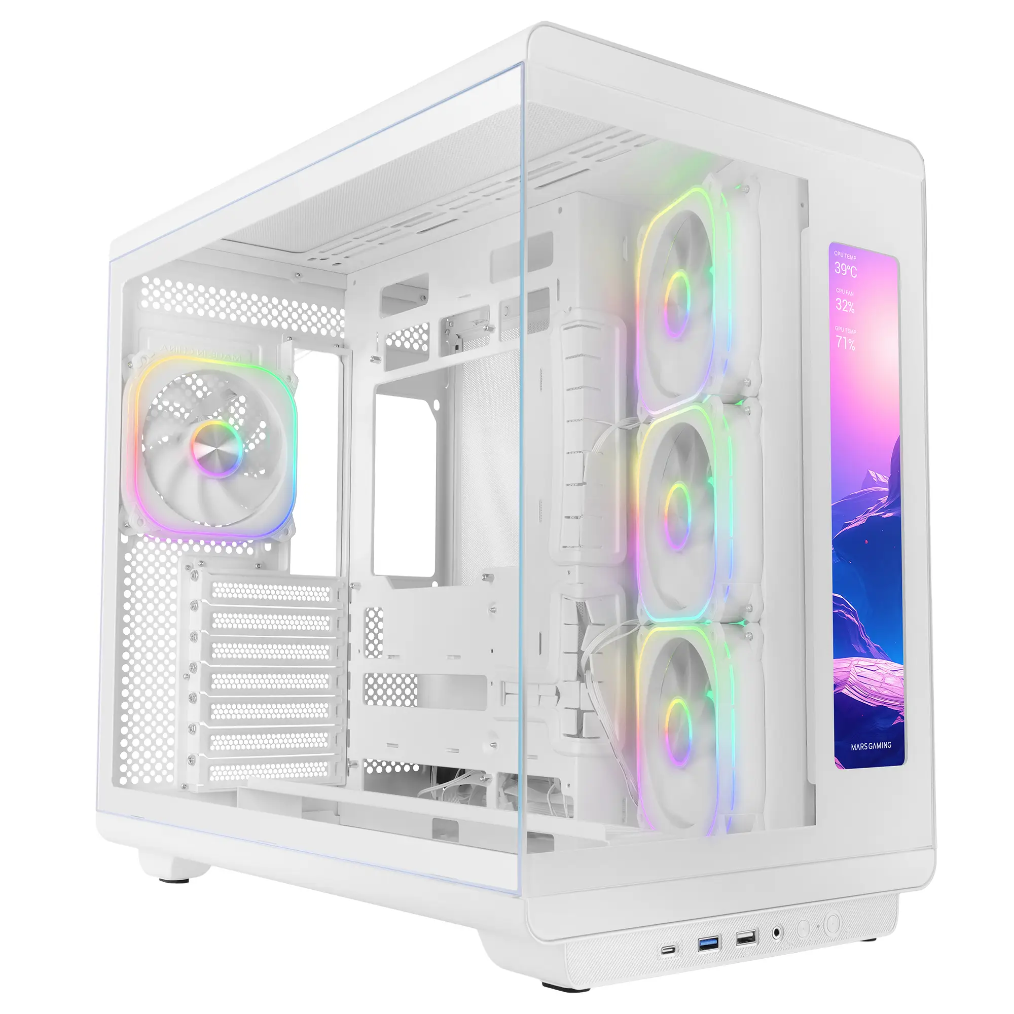 MCREVMAXW carcasa de ordenador Midi Tower Blanco