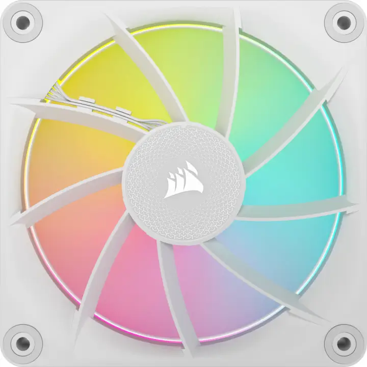 iCUE LINK LX120 RGB Carcasa del ordenador Ventilador 12 cm Blanco 1 pieza(s)