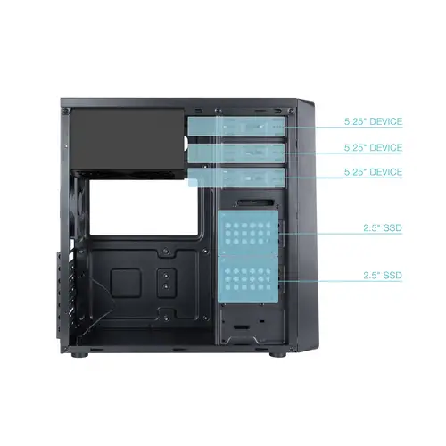 Caja Semitorre ATX PRISMA ULTRA Negra - Imagen 4