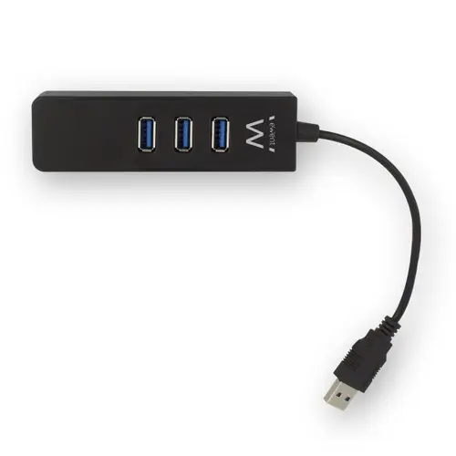 EW1140 base para portátil y replicador de puertos USB 3.2 Gen 1 (3.1 Gen 1) Type-A Negro - Imagen 2