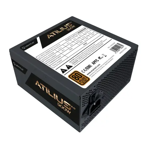ATX Atilius 2.0 Black 500W 80+ Bronze unidad de fuente de alimentación 20+4 pin ATX Negro - Imagen 2