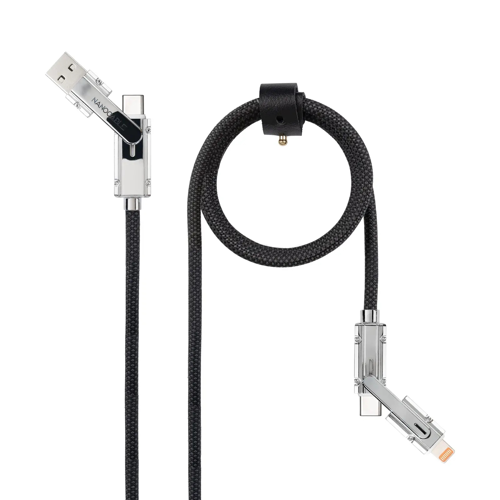 10.01.2602 cable USB 2 m USB A/USB C USB C/Lightning Negro, Gris