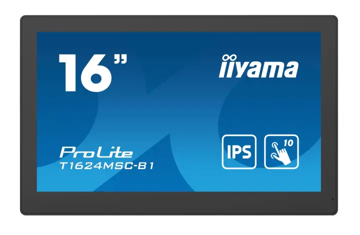 T1624MSC-B1 pantalla de señalización Panel plano interactivo 39,6 cm (15.6") LCD 450 cd / m² Full HD Negro Pantalla táctil 24/7