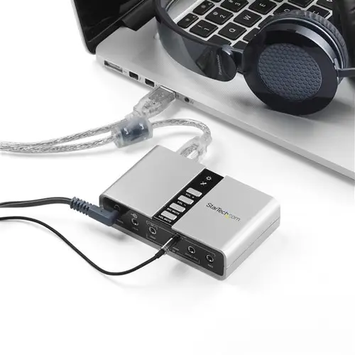 Tarjeta de Sonido 7,1 USB Externa Adaptador Conversor puerto SPDIF Audio Digital Óptico - Imagen 4