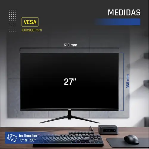 Monitor 27" IPS 1ms FHD 120Hz VGA HDMI +Altavoces - Imagen 19