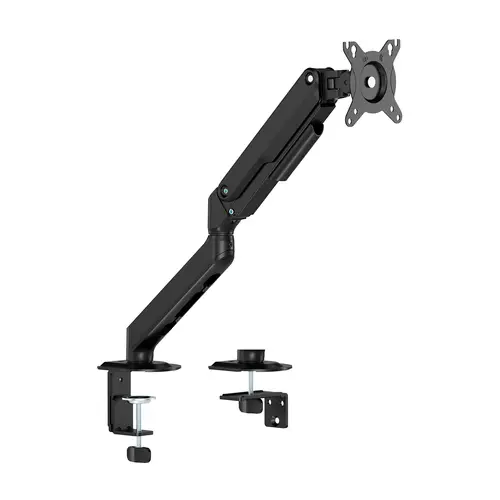 AISENS Soporte de Mesa Eco Contrapeso Giratorio e Inclinable para Monitor TV 9kg  3 Pivotes  1 Brazo  de 17 32  Negro
