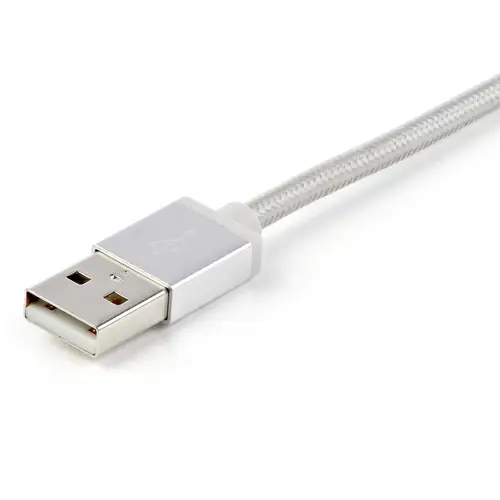 Cable Trenzado de 1m USB a Lightning USB-C y Micro USB - Cable Cargador para Teléfono Móvil iPhone iPad Tablet - Imagen 2