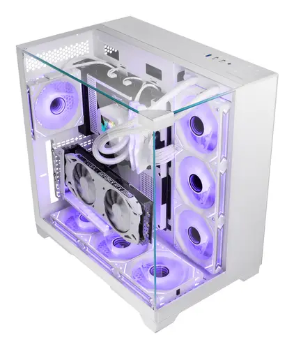 MCVISIONW carcasa de ordenador Midi Tower Blanco - Imagen 2