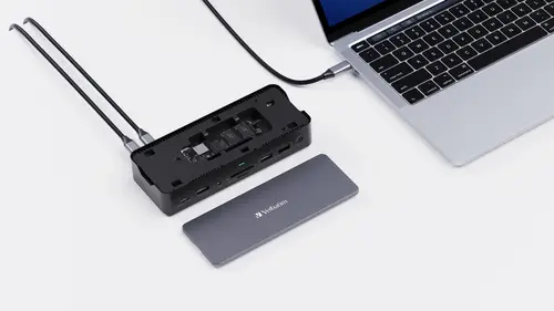 CDS-15S Alámbrico USB 3.2 Gen 1 (3.1 Gen 1) Type-C Negro, Gris - Imagen 2