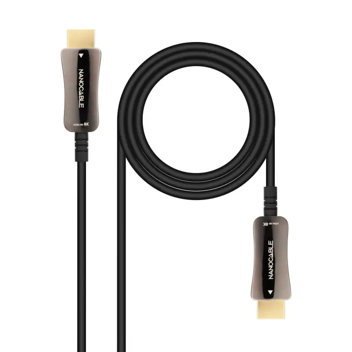 Cable HDMI V2.1 AOC 8K@60Hz 4K@120Hz 48Gbps A/M-A/M, Negro, 15 m