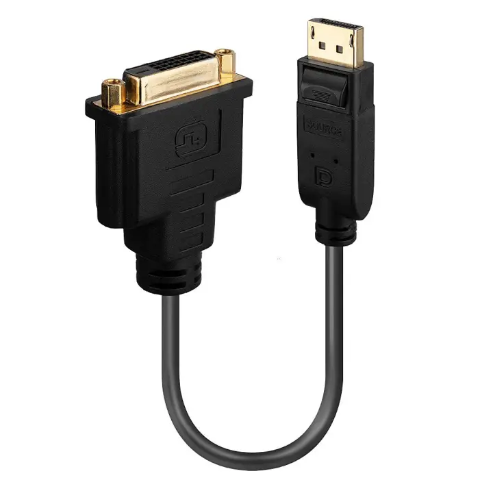 41004 adaptador de cable de vídeo 0,15 m DisplayPort DVI-D Negro