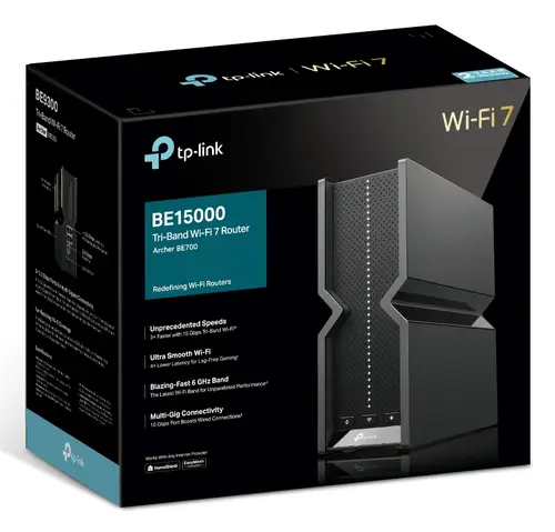 Archer BE700 router inalámbrico Multi-Gigabit Ethernet Tribanda (2.4 GHz / 5 GHz / 6 GHz) Negro - Imagen 4
