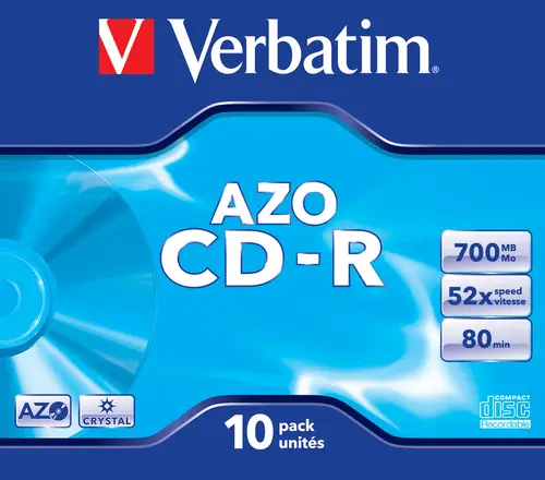 CD-R AZO Crystal 700 MB 10 pieza(s) - Imagen 2