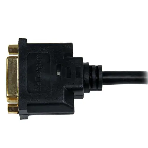 Adaptador de 20cm HDMI a DVI - DVI-D Hembra - HDMI Macho - Cable Conversor de Vídeo - Negro - Imagen 4