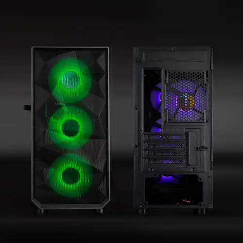 Caja Minitorre Gaming SEIZURE Negra - Imagen 3