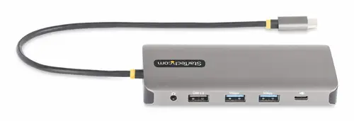 Adaptador Multipuerto USB-C de 3 Monitores HDMI/DP - 4K 60Hz Doble + 4K 30Hz HDMI y DP - Hub 4x USB-A - PD de 100W de Paso - Red Gigabit Ethernet - Lector de Tarjetas SD/MicroSD - Imagen 4