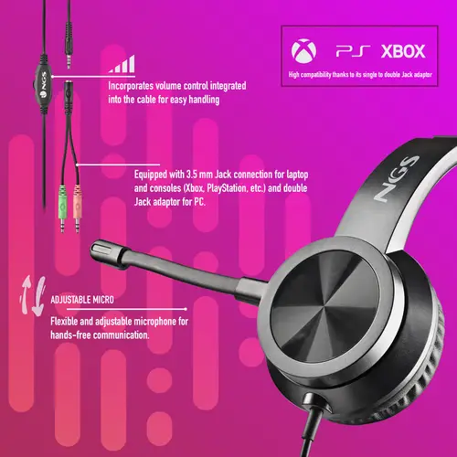 MSX 11 PRO Auriculares Alámbrico Diadema Juego Negro - Imagen 6