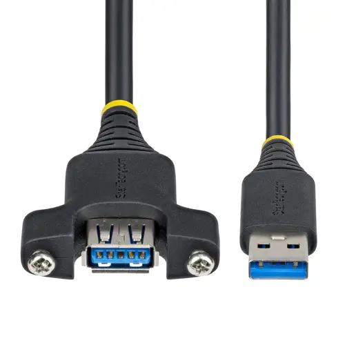 Cable de Montaje en Panel USB-A de 2m - Alargador USB Macho a Hembra - Cable Adaptador Extensor USB de 5Gbps - Imagen 5