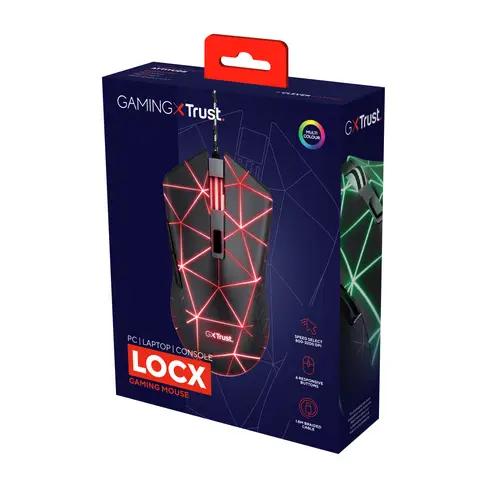 GXT 133 Locx ratón Juego mano derecha USB tipo A Óptico 4000 DPI - Imagen 5
