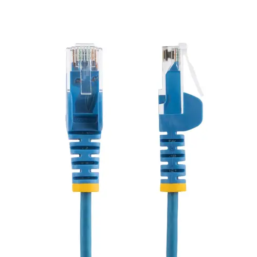 Cable Cat6 de 1,5m - Delgado - con Conectores RJ45 sin Enganches - Azul - Imagen 2