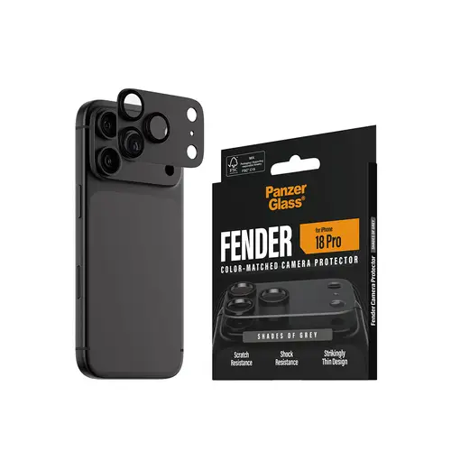 ® Fender Camera Lens Protector Shades of Grey iPhone 18 Pro Protector de pantalla 1 pieza(s) - Imagen 6