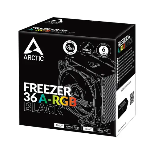 Freezer 36 A-RGB Procesador Refrigerador de aire 12 cm Negro 1 pieza(s) - Imagen 9