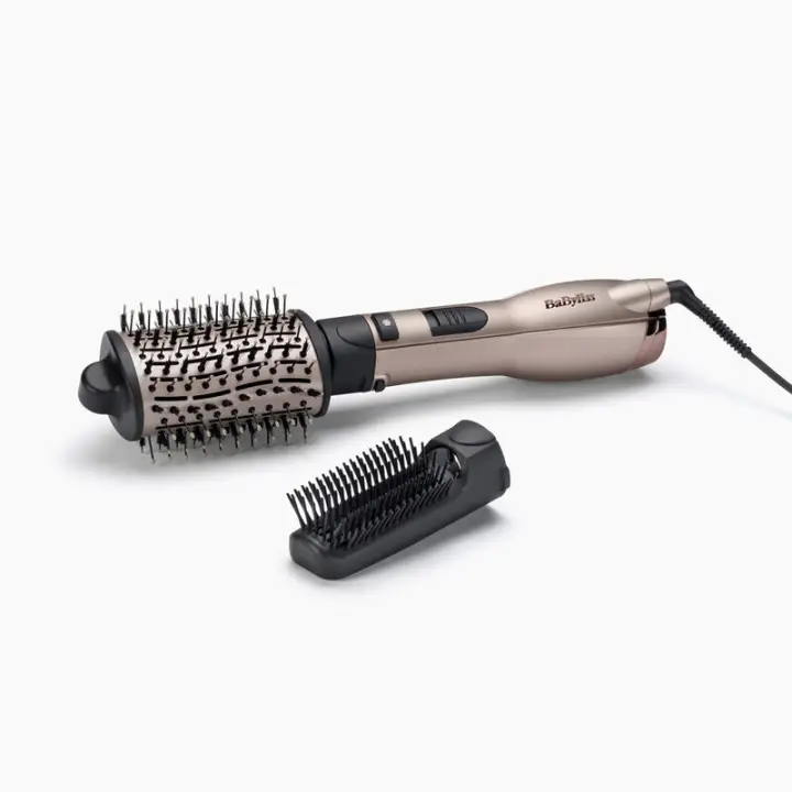 AS90PE Utensilio de peinado Cepillo de aire caliente Caliente Negro, Oro rosado 1000 W 2,2 m