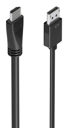 Cable conversor DisplayPort a HDMI 4K@60Hz, DP/M-HDMI/M, Negro, 5.0m - Imagen 1