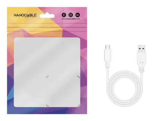 Cable USB 2.0 3A, tipo USB-C/M-A/M, Blanco, 1 m - Imagen 5