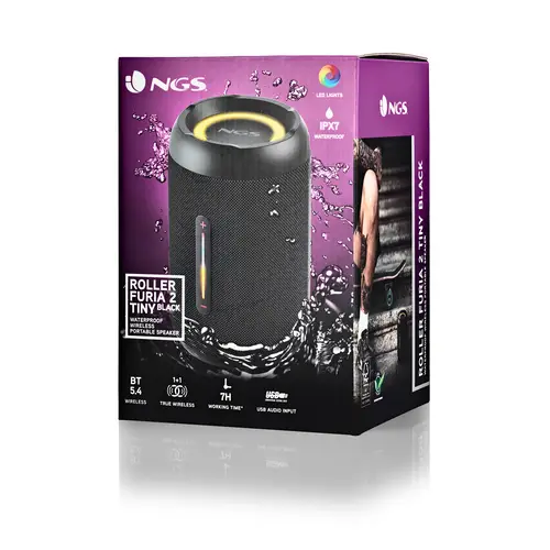 ROLLER FURIA 2 TINY Altavoz portátil estéreo Negro 10 W - Imagen 4