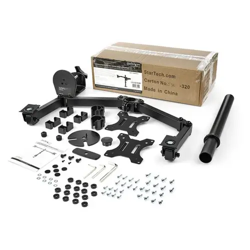 Brazo de Soporte para Dos Monitores - Articulado - de Acero - Imagen 11