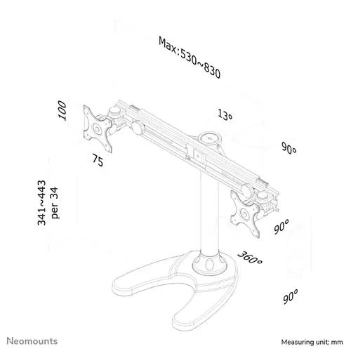 FPMA-D700DD Soporte para monitor 19-30" - Imagen 11