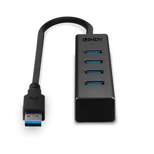 43324 hub de interfaz USB 3.2 Gen 1 (3.1 Gen 1) Type-A 5000 Mbit/s Negro - Imagen 4
