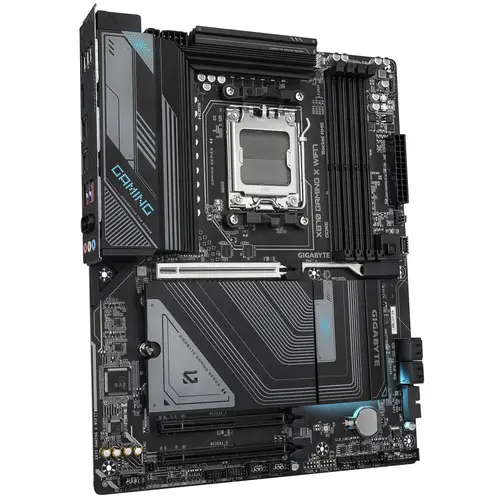 X870 GAMING X WIFI7 Placa Base - Compatible con CPUs AMD Ryzen 9000, 16+2+2 fases VRM, hasta 8000MHz DDR5 (OC), 1xPCIe 5.0 + 2xPCIe 4.0, Wi-Fi 7, LAN 2.5GbE, USB 4 - Imagen 3