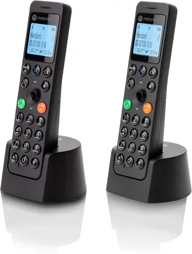 DOT202 Twin Teléfono DECT Identificador de llamadas Negro - Imagen 2
