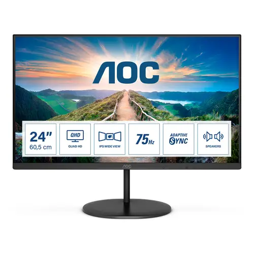 V4 Q24V4EA LED display 60,5 cm (23.8") 2560 x 1440 Pixeles 2K Ultra HD Negro - Imagen 1