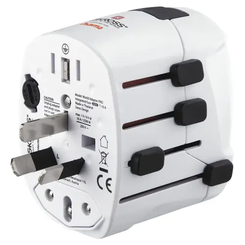 World Travel Pro adaptador de enchufe eléctrico Universal Blanco - Imagen 9