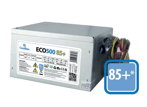 ECO500 85+ unidad de fuente de alimentación 300 W 20+4 pin ATX ATX Gris - Imagen 2