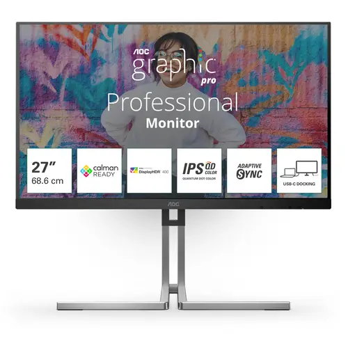 Q27U3CV pantalla para PC 68,6 cm (27") 2560 x 1440 Pixeles 4K Ultra HD LCD Negro - Imagen 1