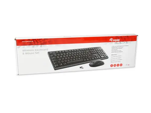 245221 teclado Ratón incluido Oficina RF inalámbrico QWERTY Español Negro - Imagen 6